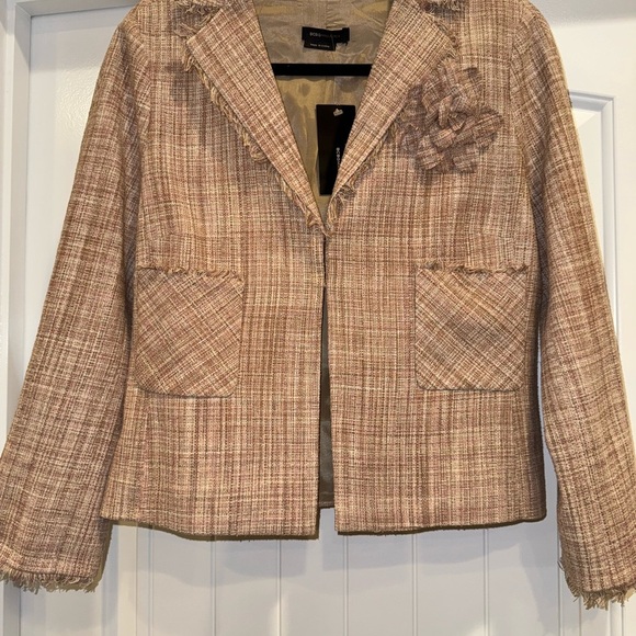 BCBGMaxAzria Jackets & Blazers - Plaid Beige Women's Jacket